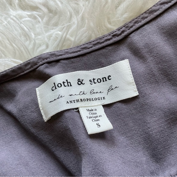 ANTHROPOLOGIE x CLOTH & STONE GULPIYURI SURPLICE JUMPSUIT - Picture 3 of 5